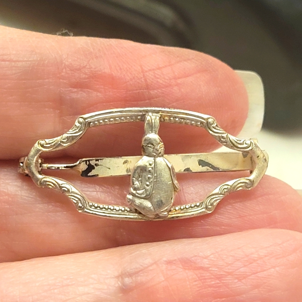 Antique Pewter Scarf Clip